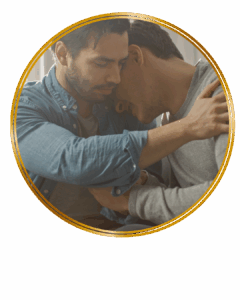 gay men couple sad and angry