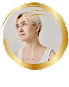 queer man looking wistfully up to ceiling