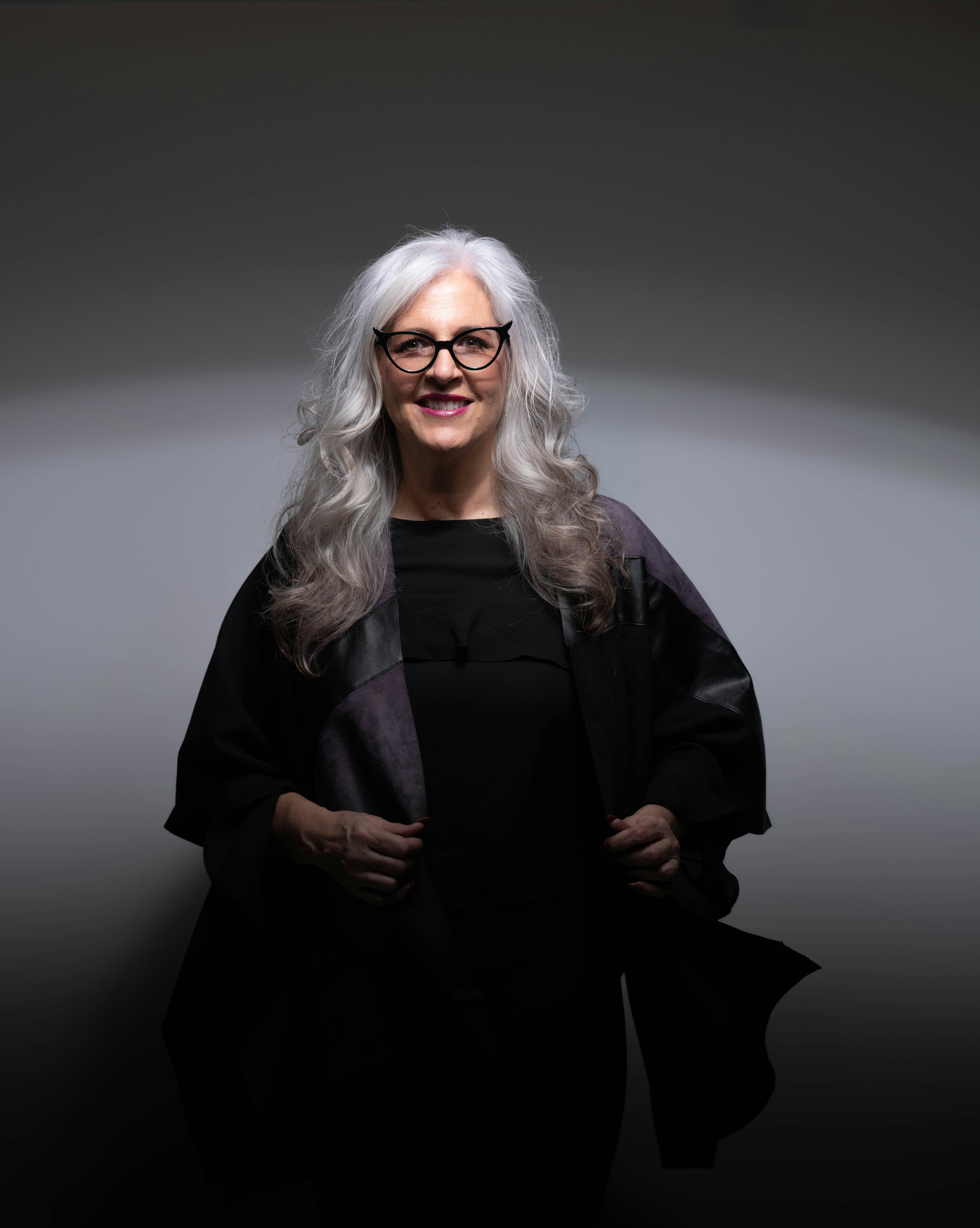 mature gray haired woman